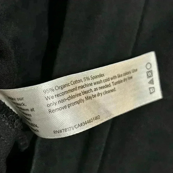 Eileen Fisher Womens Black Ankle Crop Pull On Pants Size Small Size Zipper - Picture 5 of 5